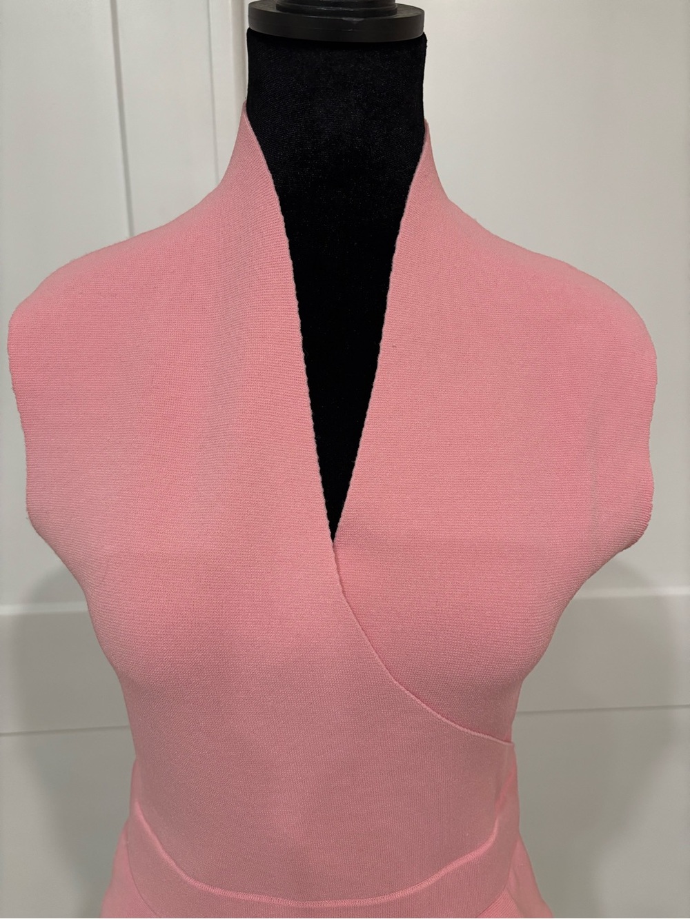 Elie Tahari One-Shoulder Pink Wrap Top